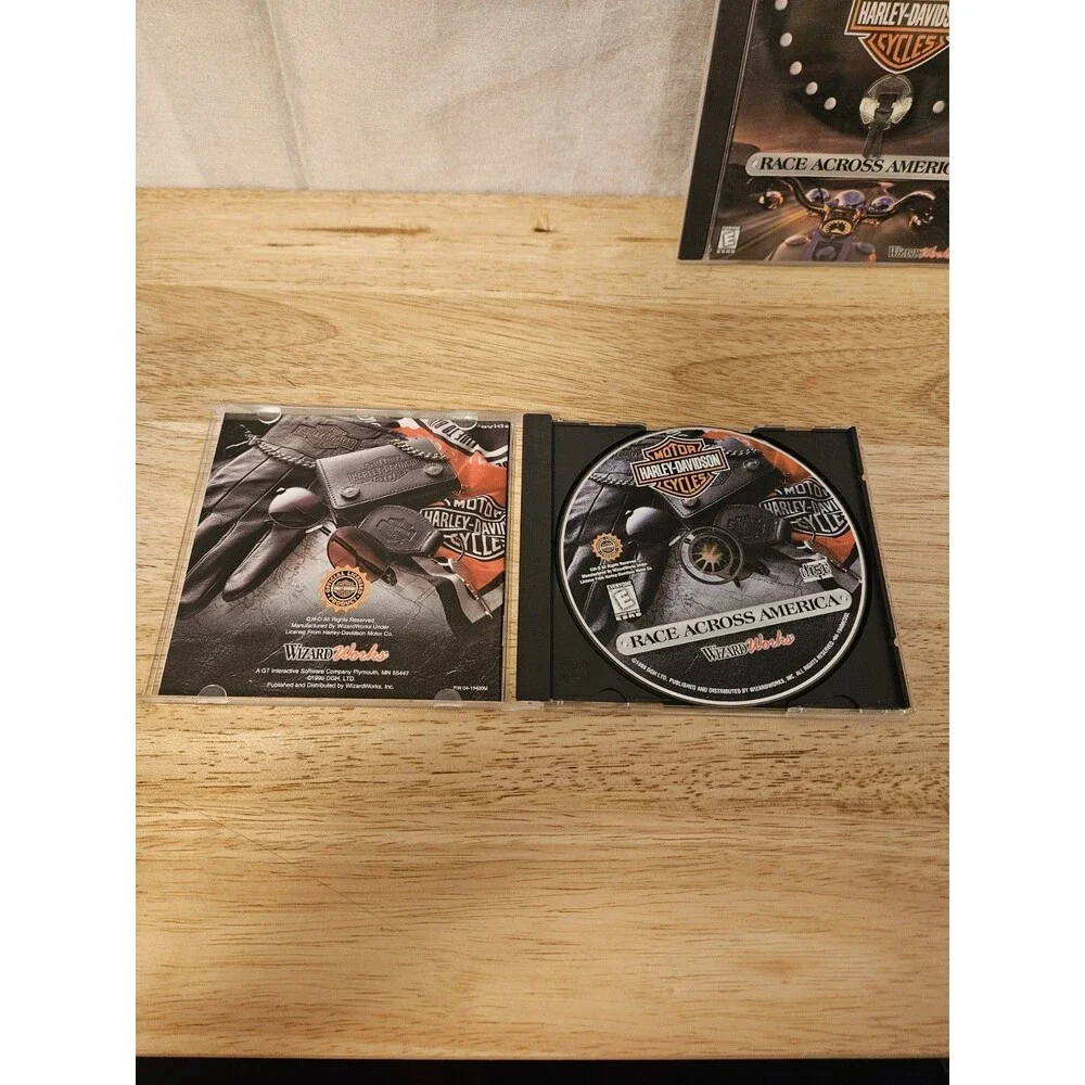 Harley-Davidson: Race Across America (PC, 1999) Lot of 2; one NEW and one USED